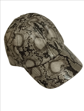 🆕 PONYFLO SNAKESKIN PRINT PONYTAIL MESSY BUN WOMEN'S CAP HAT